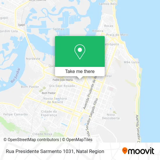 Rua Presidente Sarmento 1031 map