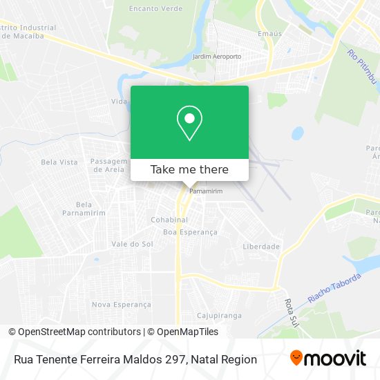 Mapa Rua Tenente Ferreira Maldos 297