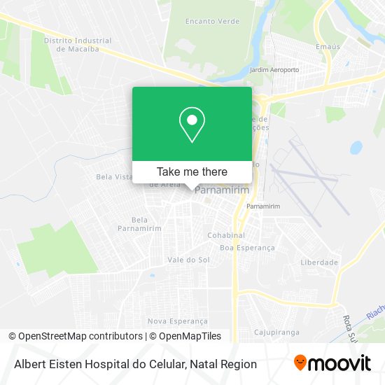 Albert Eisten Hospital do Celular map