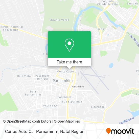 Mapa Carlos Auto Car Parnamirim