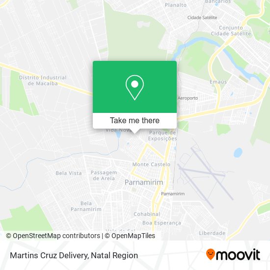 Martins Cruz Delivery map