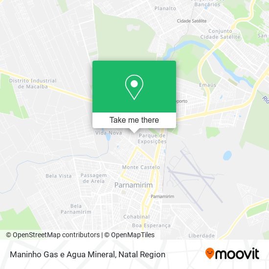 Maninho Gas e Agua Mineral map