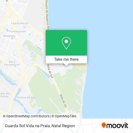 Guarda Sol Vida na Praia map