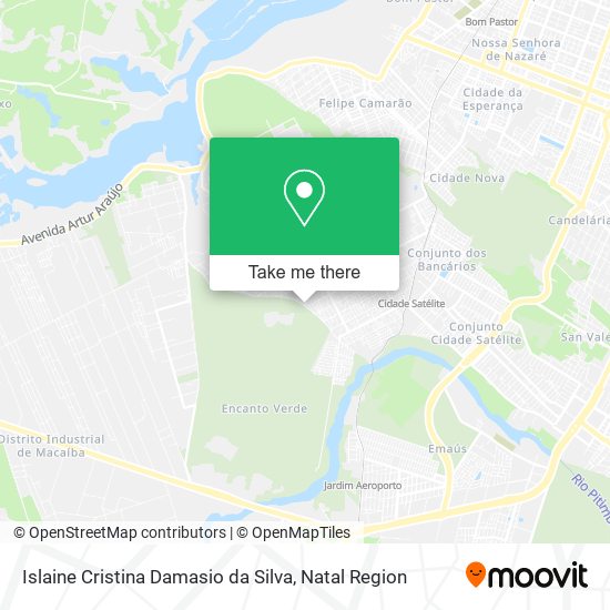 Islaine Cristina Damasio da Silva map