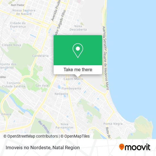 Imoveis no Nordeste map