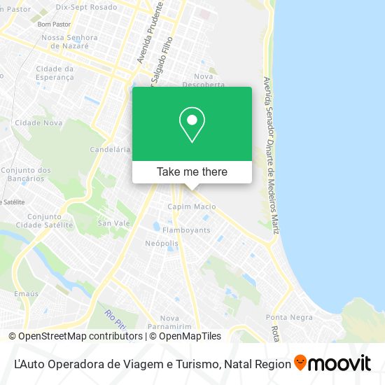 Mapa L'Auto Operadora de Viagem e Turismo