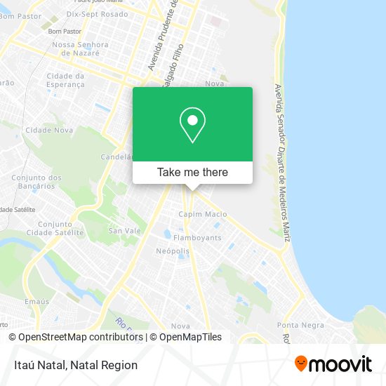 Itaú Natal map