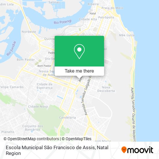 Mapa Escola Municipal São Francisco de Assis