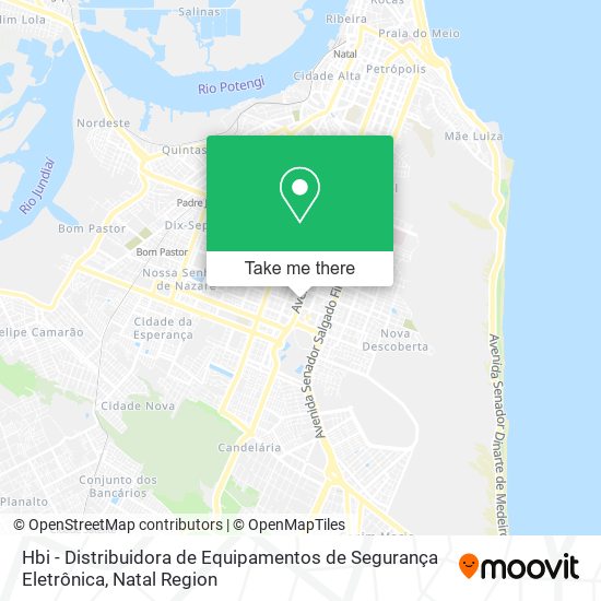 Mapa Hbi - Distribuidora de Equipamentos de Segurança Eletrônica