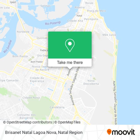 Mapa Brisanet Natal Lagoa Nova