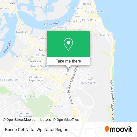 Banco Cef Natal Wp map