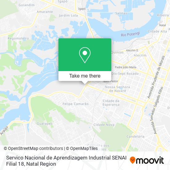 Servico Nacional de Aprendizagem Industrial SENAI Filial 18 map