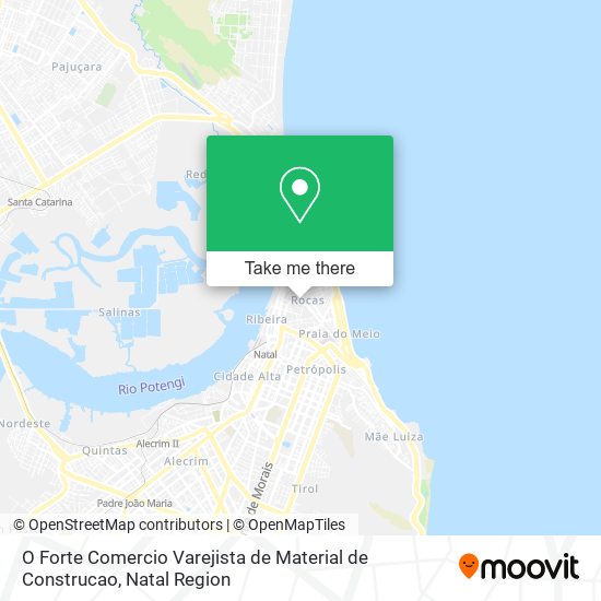 Mapa O Forte Comercio Varejista de Material de Construcao