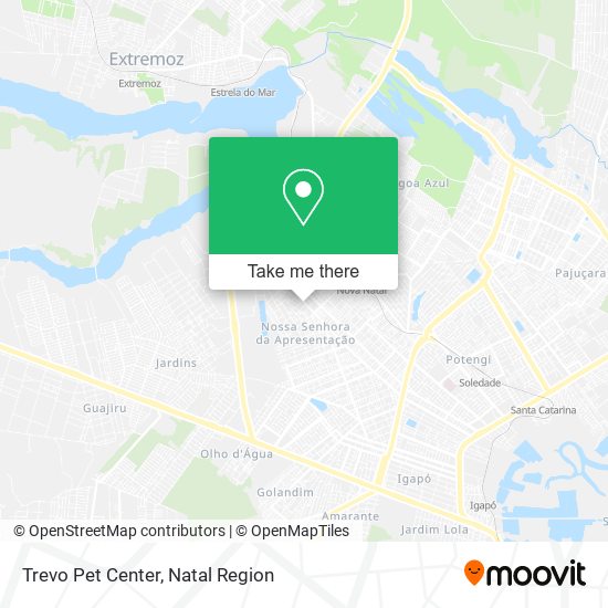 Trevo Pet Center map