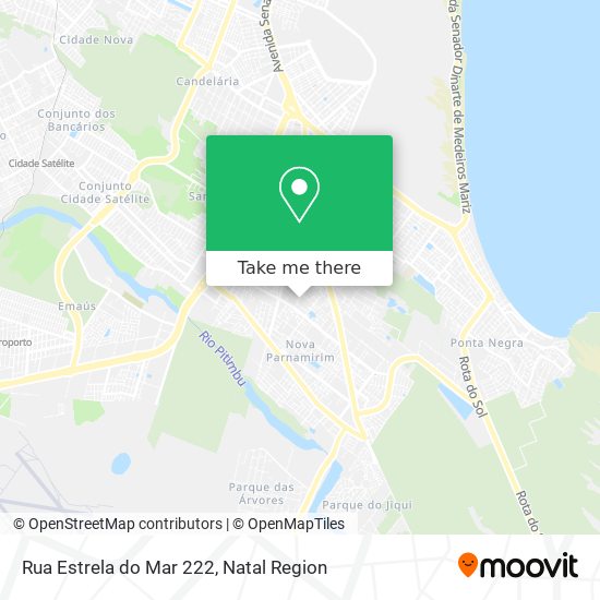 Rua Estrela do Mar 222 map