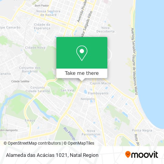 Alameda das Acácias 1021 map