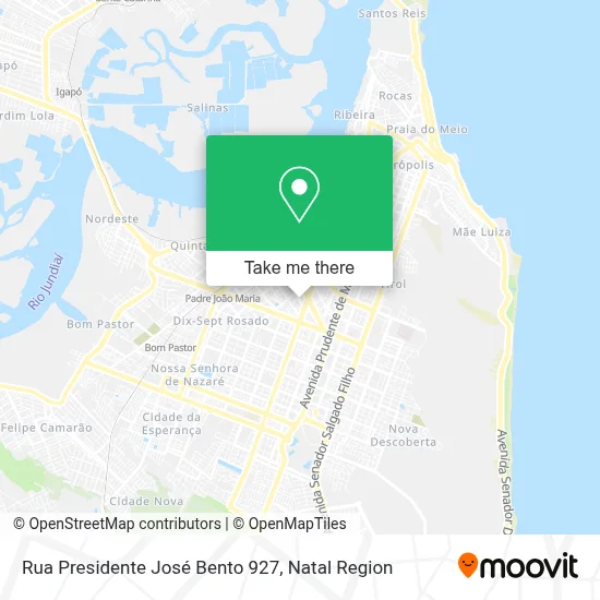 Rua Presidente José Bento 927 map
