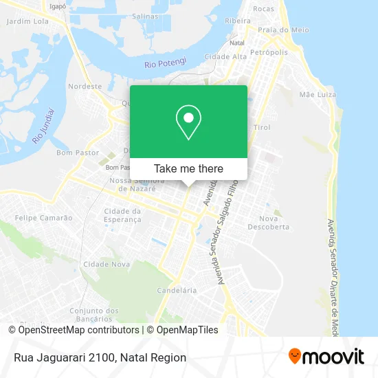 Rua Jaguarari 2100 map