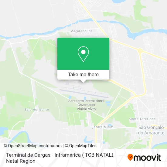 Terminal de Cargas - Inframerica ( TCB NATAL) map