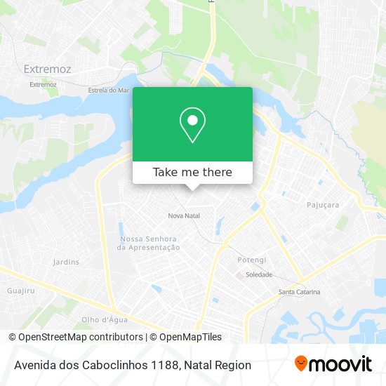 Avenida dos Caboclinhos 1188 map