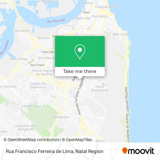 Mapa Rua Francisco Ferreira de Lima