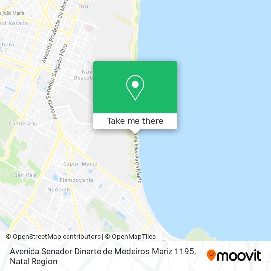 Avenida Senador Dinarte de Medeiros Mariz 1195 map