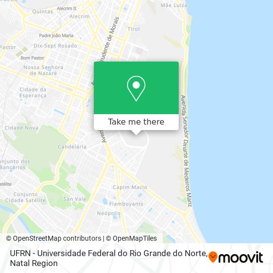 UFRN - Universidade Federal do Rio Grande do Norte map
