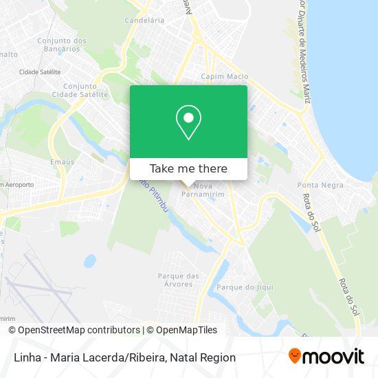 Linha - Maria Lacerda/Ribeira map