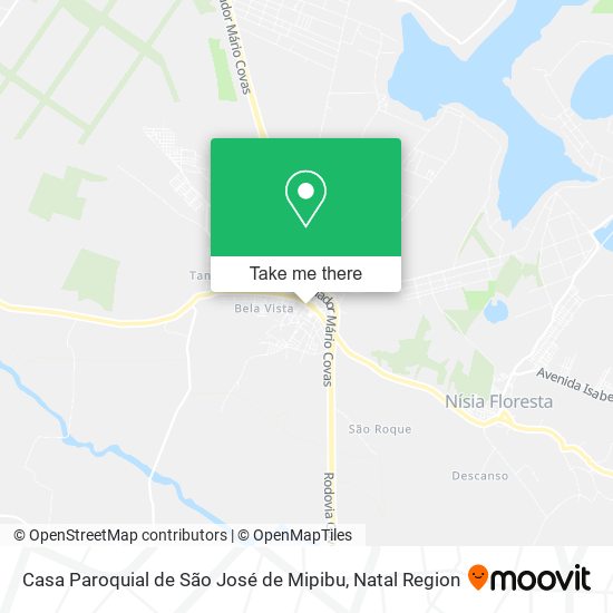 Casa Paroquial de São José de Mipibu map