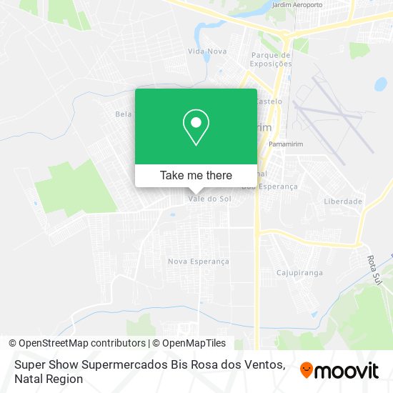 Super Show Supermercados Bis Rosa dos Ventos map