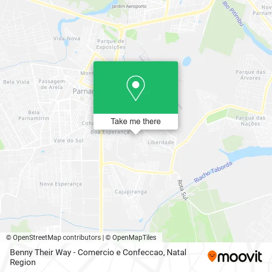 Benny Their Way - Comercio e Confeccao map