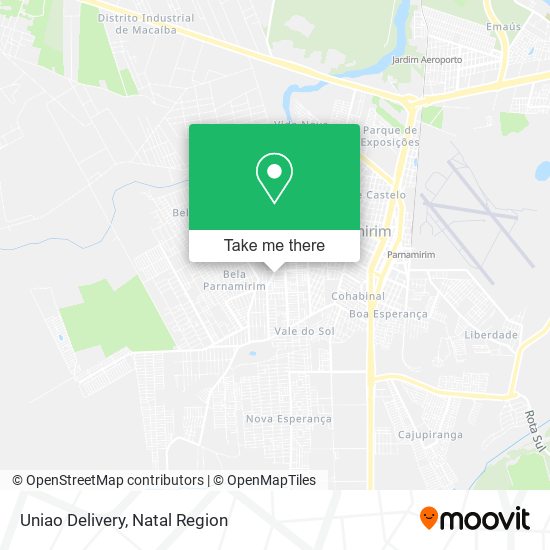 Uniao Delivery map