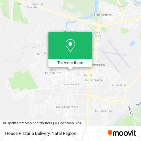 House Pizzaria Delivery map