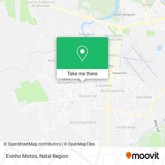 Evinho Motos map