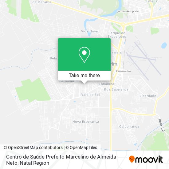 Centro de Saúde Prefeito Marcelino de Almeida Neto map