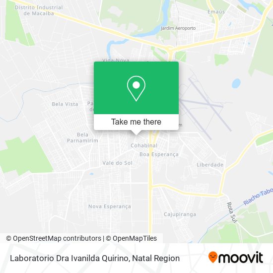 Laboratorio Dra Ivanilda Quirino map