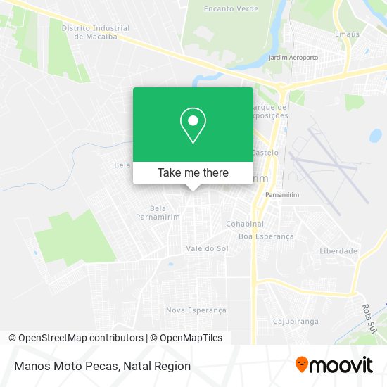 Manos Moto Pecas map