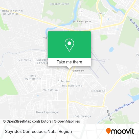 Spyrides Confeccoes map