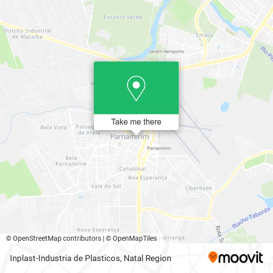 Inplast-Industria de Plasticos map