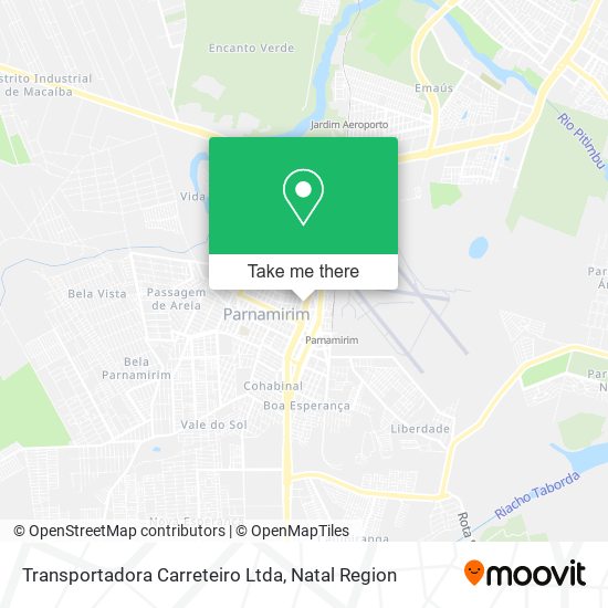 Mapa Transportadora Carreteiro Ltda