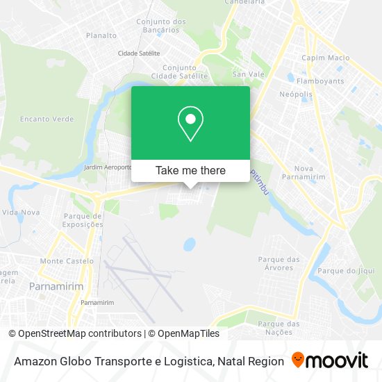 Amazon Globo Transporte e Logistica map