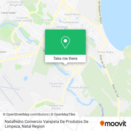 Mapa Natalhidro Comercio Varejista De Produtos De Limpeza