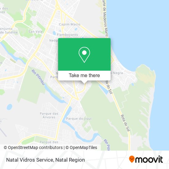 Natal Vidros Service map