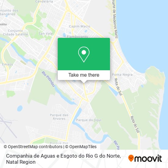 Mapa Companhia de Aguas e Esgoto do Rio G do Norte