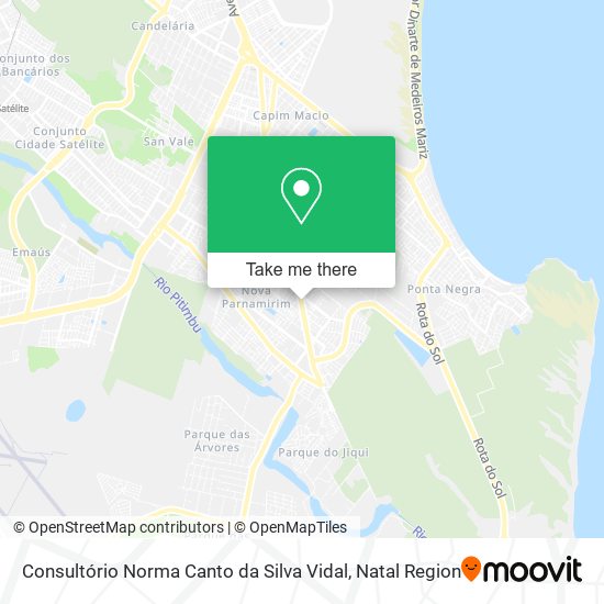 Mapa Consultório Norma Canto da Silva Vidal