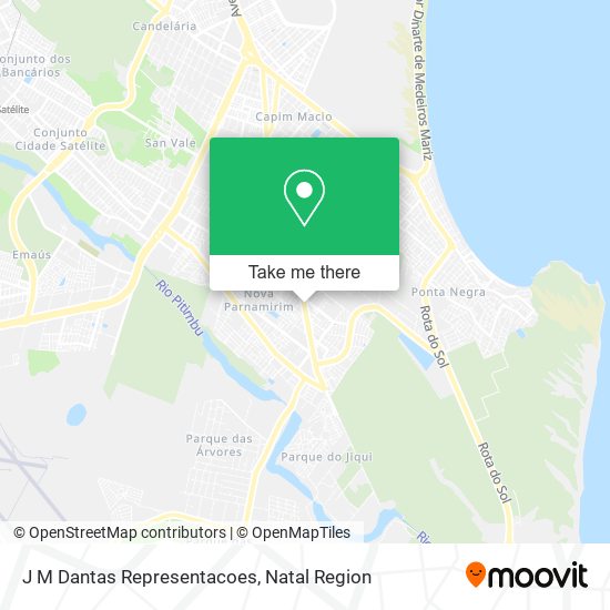 J M Dantas Representacoes map