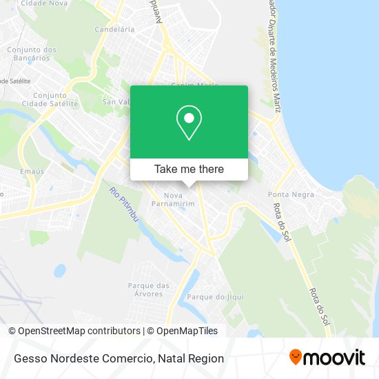 Gesso Nordeste Comercio map