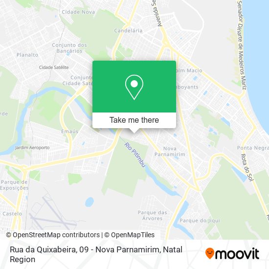 Mapa Rua da Quixabeira, 09 - Nova Parnamirim