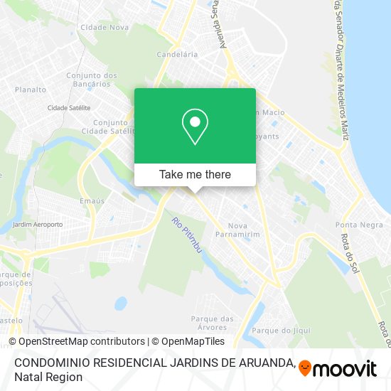 CONDOMINIO RESIDENCIAL JARDINS DE ARUANDA map