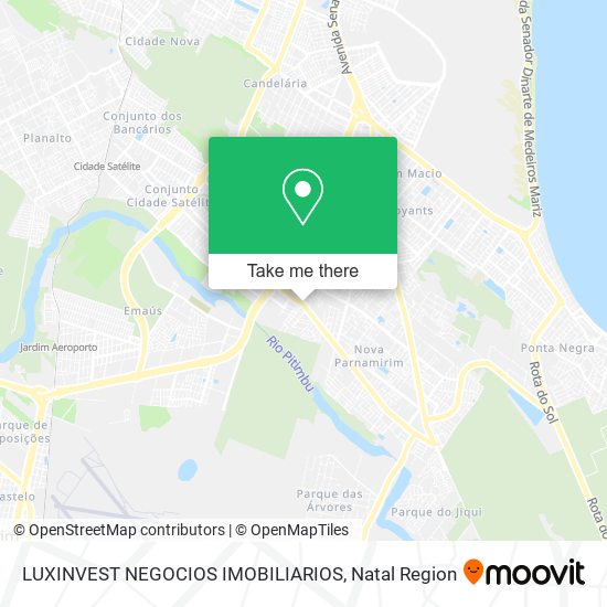 Mapa LUXINVEST NEGOCIOS IMOBILIARIOS